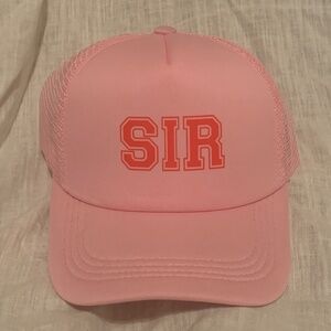Pink SIR hat (NWT)